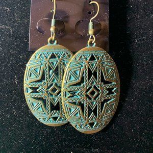 Aztec style earrings